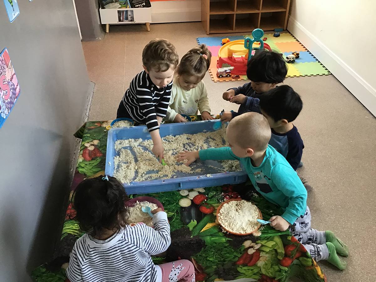 Healthy meal being prepared at Clever Cloggs Nursery