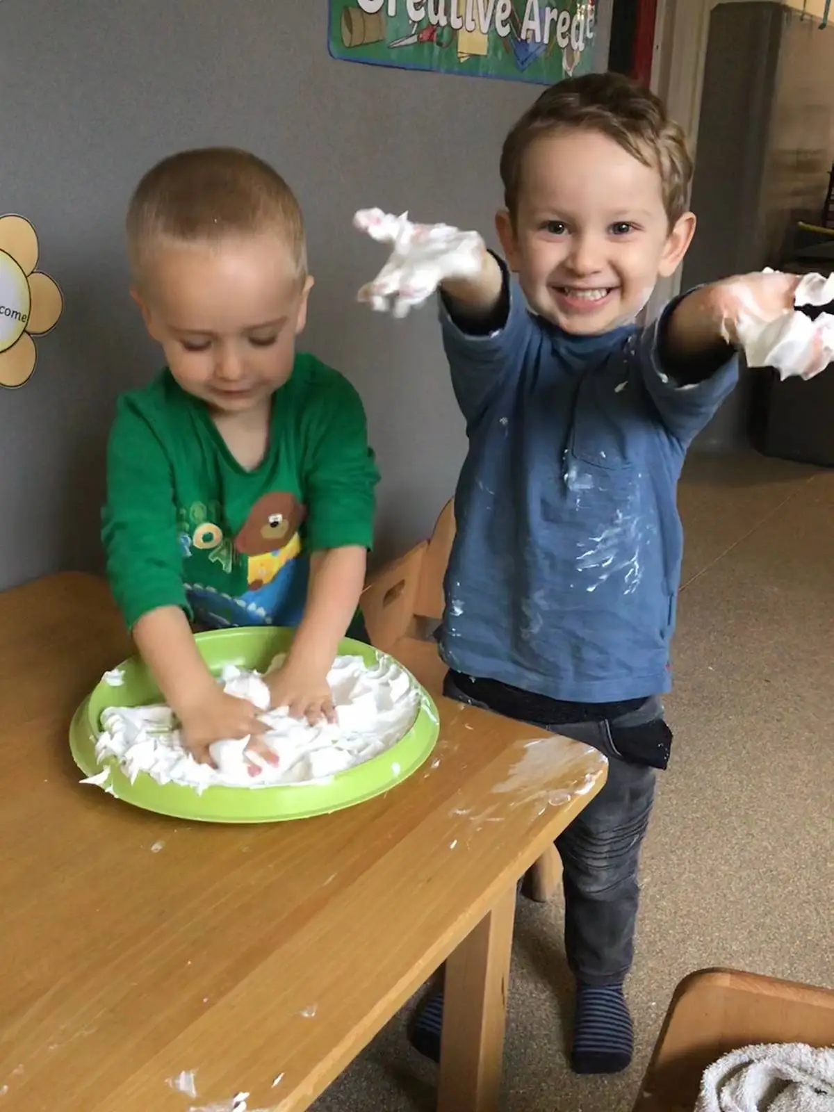 Creative activities at Clever Cloggs Nursery