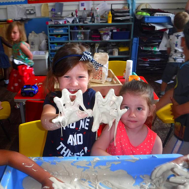 Children engaged in play at the nursery